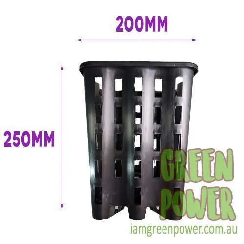 200mm Anti Spiral Pot Square - Image 3