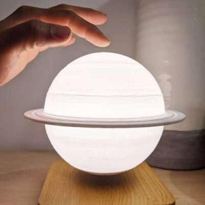 Floating Saturn Moon LED Lamp
